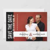 日付のモノグラムの写真のウェブサイトを救って下さい セーブザデート (正面)