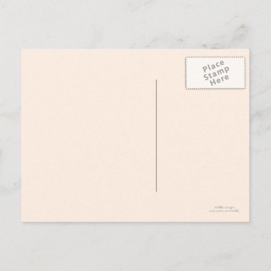 日付のモノグラムバーエレガントガンディ葉書を保存 案内ポストカード (裏面)