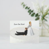 日付のユーモアを保存 案内ポストカード (スタンド正面)