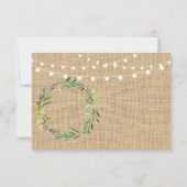 日付のラブウェディングパーティーのフローラカードを保存 セーブザデート (裏面)