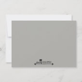 日付のヴィンテージのロマンチックなビーチの行先を救って下さい セーブザデート (裏面)