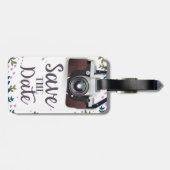 日付のヴィンテージカメラを保存 ラゲッジタグ (裏面横)