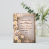 日付のヴィンテージ結婚ポストカードを保存する 案内ポストカード (スタンド正面)