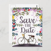 日付のヴィンテージ自転車の保存 ポストカード (正面/裏面)
