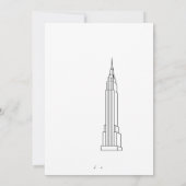 日付の保シンプル存結婚 セーブザデート (裏面)