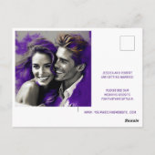 日付の保存のシンプルデザイン ポストカード (裏面)