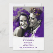 日付の保存のシンプルデザイン 招待状 (裏面)