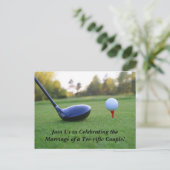 日付の保存はがき – ゴルフテーマ 案内ポストカード (スタンド正面)