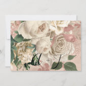 日付の保存アイボリーリースバラリース セーブザデート (裏面)