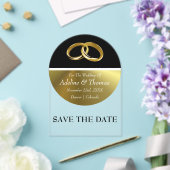 日付の保存アクリル結婚式招待状 アクリル招待状 (インサイチュ (ウェディング))