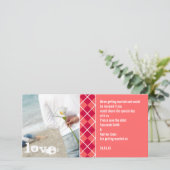 日付の保存アーガイル招待状 セーブザデート (スタンド正面)