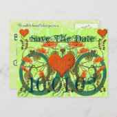 日付の保存カスタマイズ-  案内ポストカード (正面/裏面)