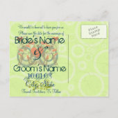 日付の保存カスタマイズ-  案内ポストカード (裏面)