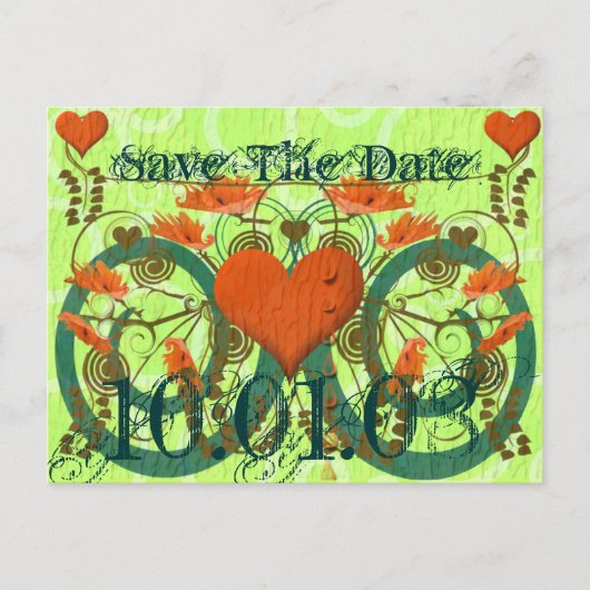 日付の保存カスタマイズ-  案内ポストカード (正面)