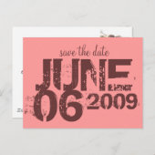 日付の保存カスタマイズ-  案内ポストカード (正面/裏面)