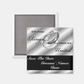 日付の保存ゲイ結婚の磁石 マグネット (正面/裏面)