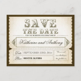 日付の保存チケット – はがき 案内ポストカード