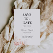 日付の保存テンプレート、ワイルドフラワー日付の保存 招待状