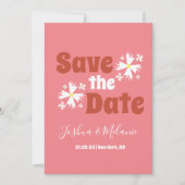 日付の保存デイジーGroovyフローラピンク (正面)