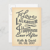 日付の保存デザイン 案内ポストカード (正面/裏面)