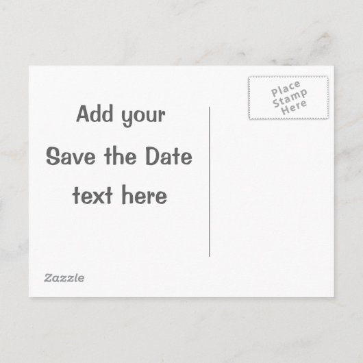 日付の保存デザイン 案内ポストカード (裏面)