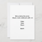 日付の保存バイクもしくは自転車に乗る人結婚式の招待カード セーブザデート (裏面)