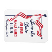 日付の保存バイデン氏・ハリスの就任式 マグネット (横)