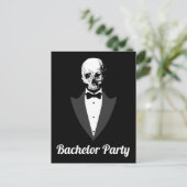 日付の保存バチュラーパーティ 案内ポストカード (スタンド正面)