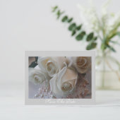 日付の保存バラ招待状 セーブザデート (スタンド正面)