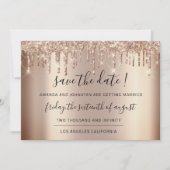 日付の保存バラ金ゴールドドライブSparkグリッター セーブザデート (正面)