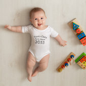 日付の保存バー（ユダヤ教の）バル・ミツバー2036任意の年を追加 ベビーボディスーツ