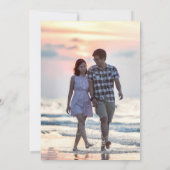 日付の保存ビーチカスタム写真の結婚式の招待 セーブザデート (裏面)