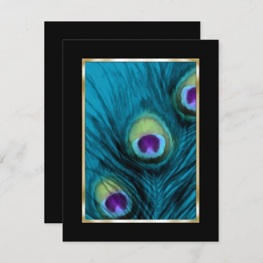 日付の保存ピーコック セーブザデート (正面/裏面)