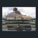 日付の保存フォトカードゴールドフォイルヒップスター セーブザデート<br><div class="desc">お尻モダンと日付フォトカードを金属製の金ゴールドフォイルにレタリング付きで保存しユニークて、写真を補完しお気に入りの、日付を保存するためにゲストに通知!写真©エミリー・ギルバート撮影</div>