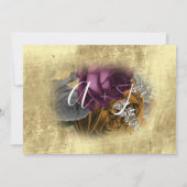 日付の保存フローラリース紫金ゴールド セーブザデート (裏面)