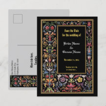 日付の保存フローラ照明中世はがき