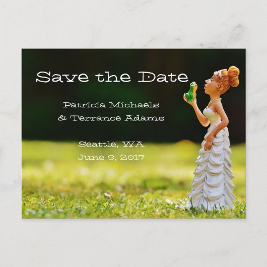 日付の保存プリンセスカエル 案内ポストカード (正面)