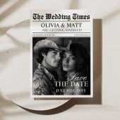 日付の保存レトロ新聞結婚の セーブザデート