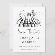 日付の保存ワイナリー結婚