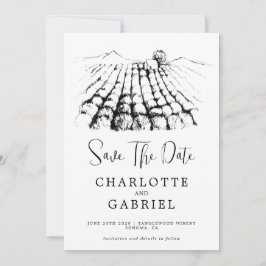 日付の保存ワイナリー結婚 セーブザデート