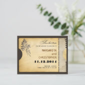 日付の保存ヴィンテージタイポグラフィスタイルはがき 案内ポストカード (スタンド正面)