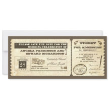 日付の保存ヴィンテージチケットデザイン