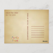 日付の保存ヴィンテージパーチメントアメージングアンティーク ポストカード (裏面)