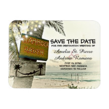 日付の保存ヴィンテージロマンチックビーチ先