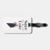 日付の保存ヴィンテージ航海の招待状 ラゲッジタグ (裏面横)