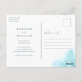 日付の保存先のビーチ ポストカード (裏面)