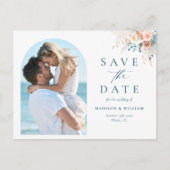 日付の保存先のビーチ ポストカード (正面)