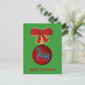 日付の保存回転木馬馬の休日はがき 案内ポストカード (スタンド正面)