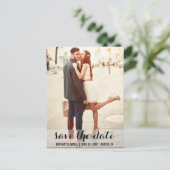 日付の保存婚約はがモダンきLB ポストカード (スタンド正面)