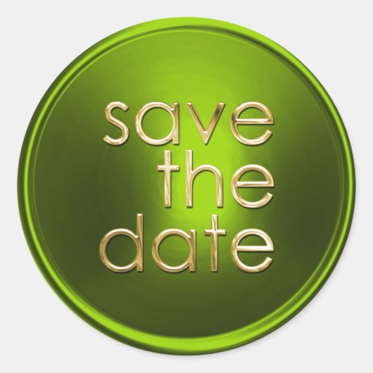 日付の保存封筒用シール ラウンドシール (正面)